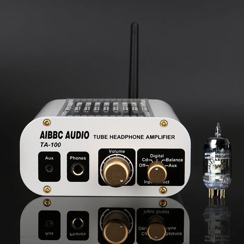 AIBBC TA-100 Tube preamp усилитель для наушников XMOS+ ES9018 декодер DAC DSD W/XLR сбалансированный выход/Bluetooth(APTX)/32Bit 384 K