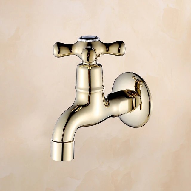 Decorative outdoor faucets Wall mounted brass garden faucet Bibcock