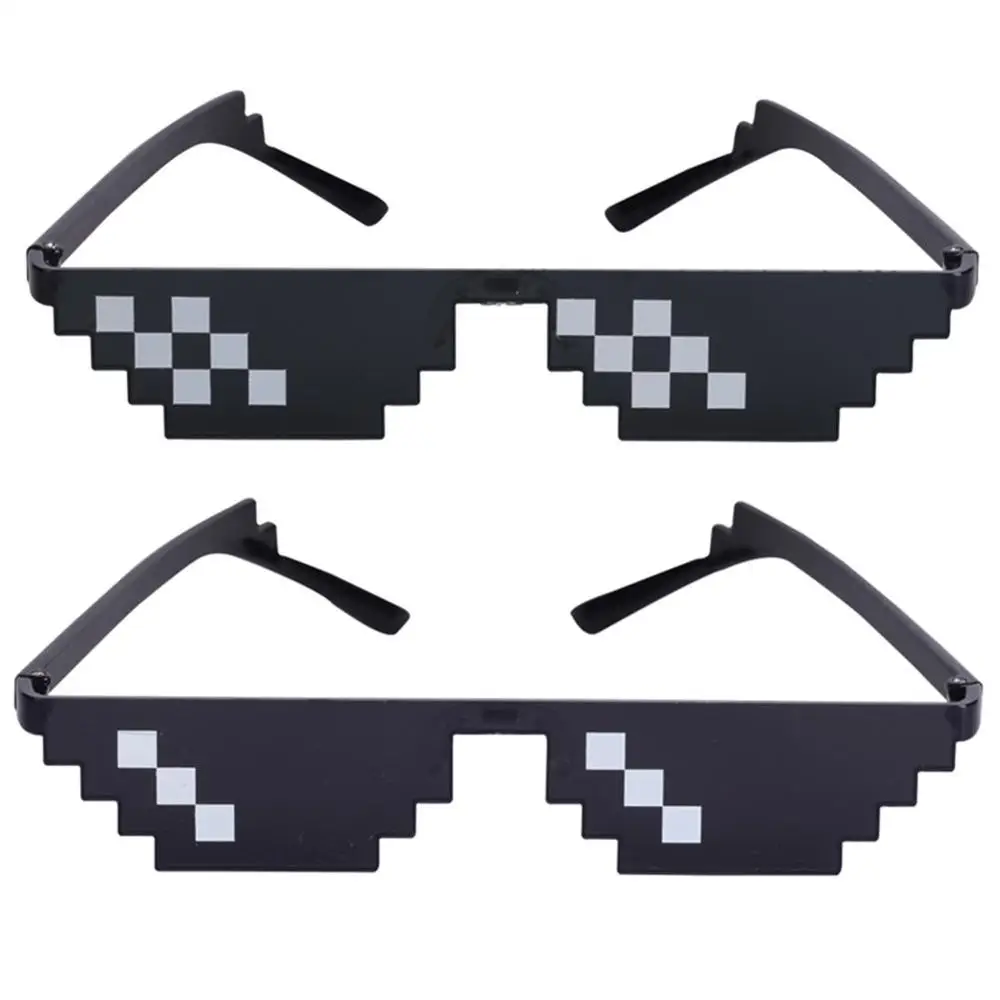 Funny Spoof Glasses Toy Thug Life Glasses 8 Bit Pixel Unisex Toys Anti
