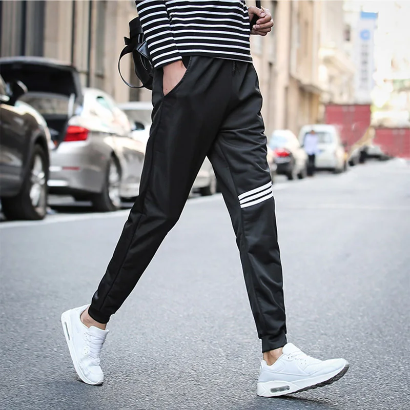 

Autumn Spring Fashion Trousers Men Pants Sweatpants Causal Long Pants Cotton Slim Full Length Male Summer Casual Pants