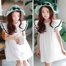 beach toddler summer dress for girls cotton white dresses big princess girl children dress spring 2019 new holiday clothing beach toddler summer dress for girls cotton white dresses big princess girl children dress spring 2019 new holiday clothing