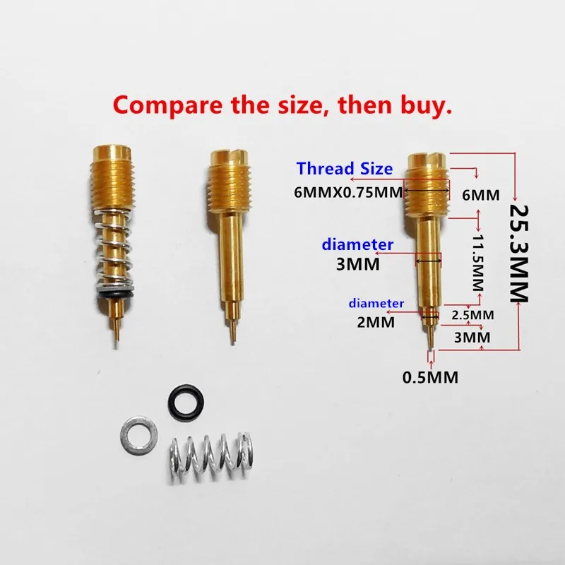 (Free shipping & 2PCS fuel ratio adjusting screw)carburetor the carb
