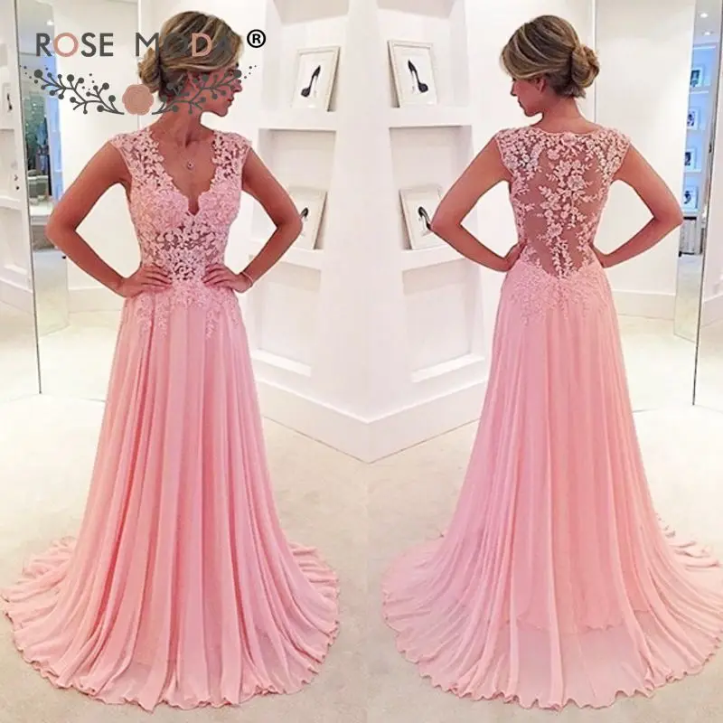 soft pink formal dresses