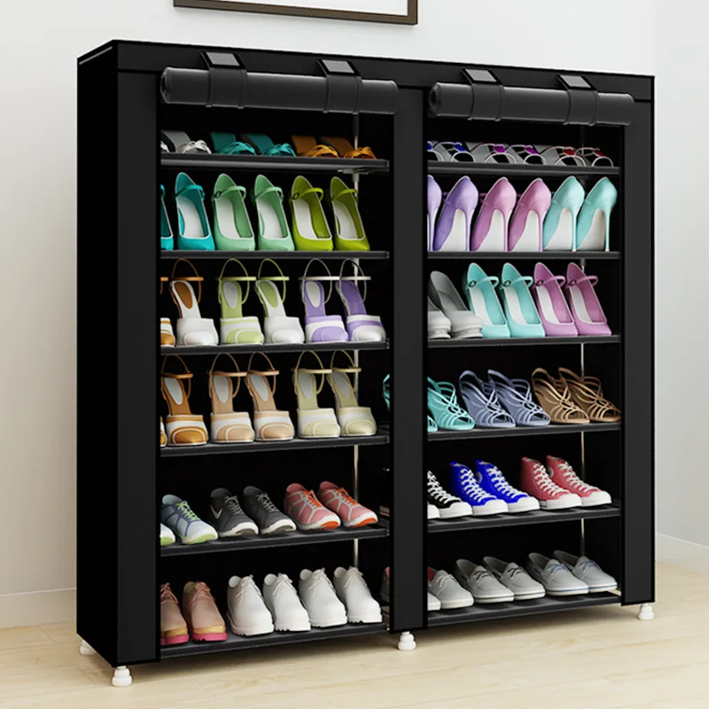 43,3-дюймовый 7-слоя 9-сетка нетканых материалов большой шкаф для обуви Организатор съемный для хранения обуви для дома мебель шкаф для обуви