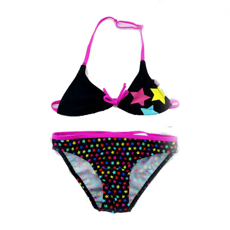 

Girls Swimwear 2019 New Summer Children Cute Star Pattern Split Bikini Set Bathing Suit Two Piece Swimsuit Kids Beach Wear