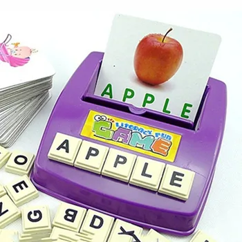 

Baby Literacy Fun Game Learn English Word Puzzle Children's Educational Toys wholesale Drop Shipping