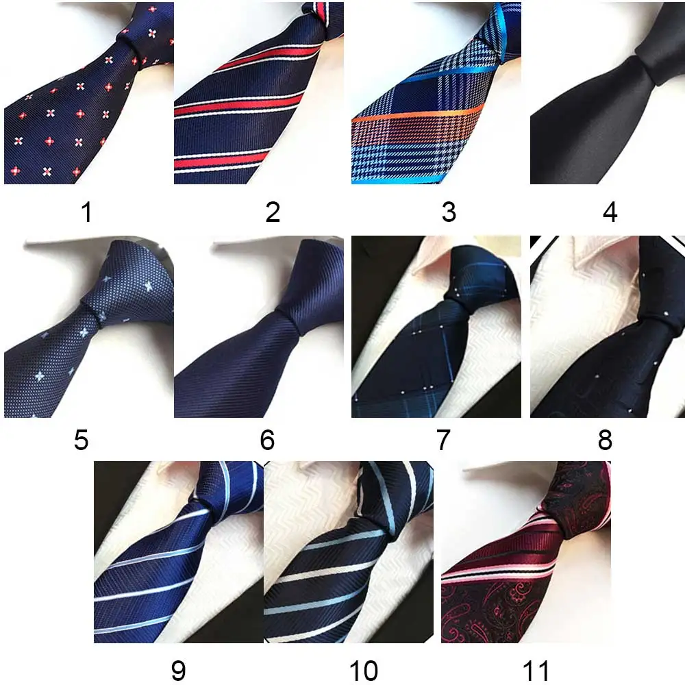 

Men's Classic Business Neck Ties Solid Color Formal Necktie Sets Box Set with Handkerchief Cufflinks and Tiepin Mens Ties