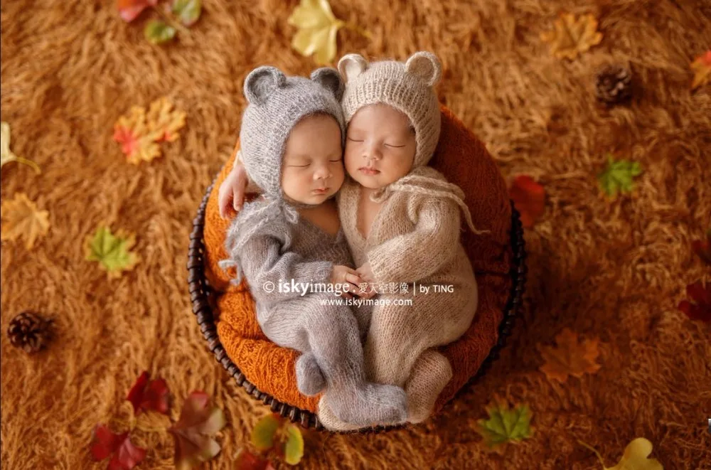 newborn knit overalls