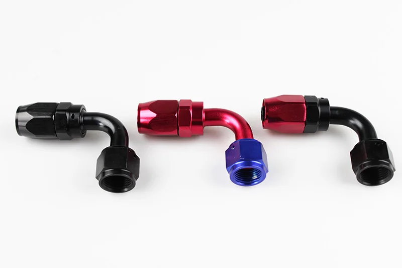 

Anoized Aluminum 90 Degree Oil Fuel Swivel Fitting Fuel Hose End Male Adaptor Oil Cooler Fitting Oil Fuel Hose End AN4-90