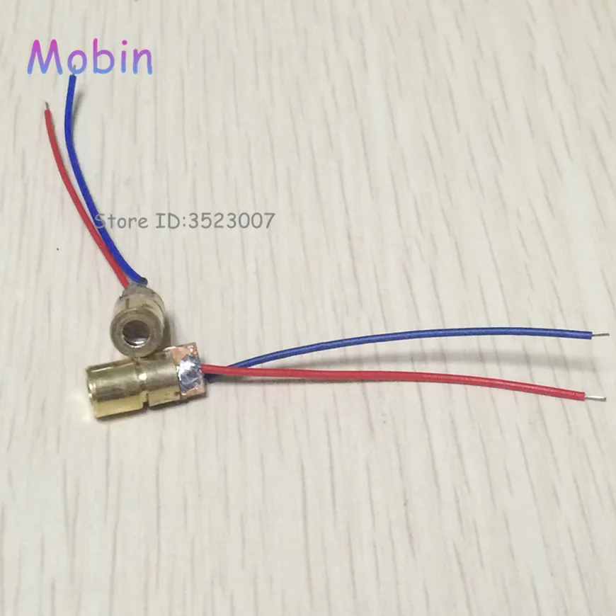 100pcs/lot 650nm 6mm 3v adjustable 5 MW red laser head 100% NEW Best quality Free shipping | Электроника