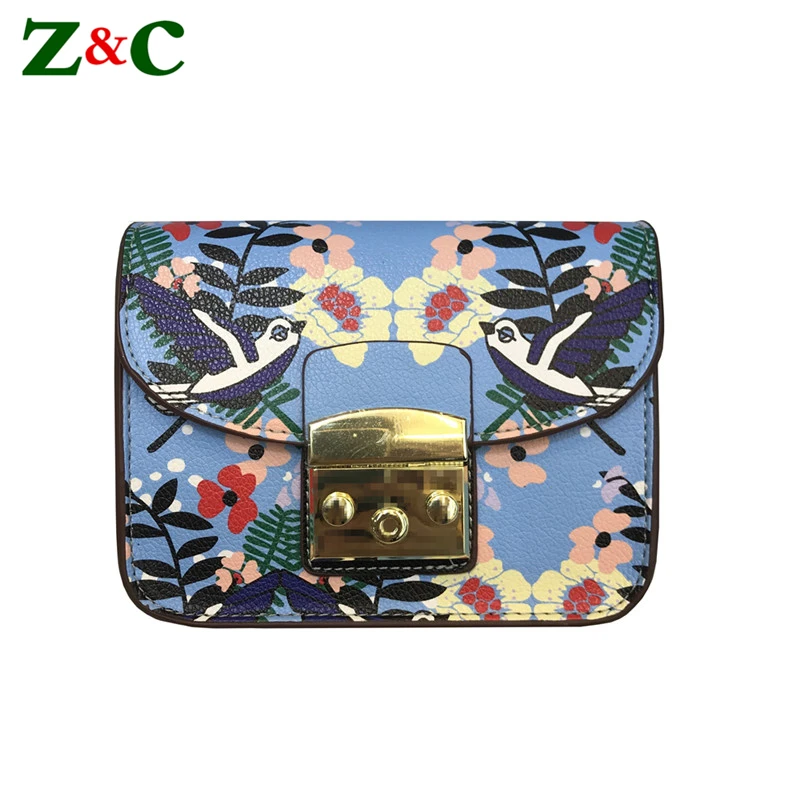 

Bird and Floral Series Early Autumn Fashion Brand Show Women's Bag Luxury Famous Designer Female Chain Shoulder Bags Flap Clutch