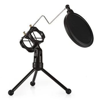 

Desktop Microphone Holder Bracket with Double Filter Stand