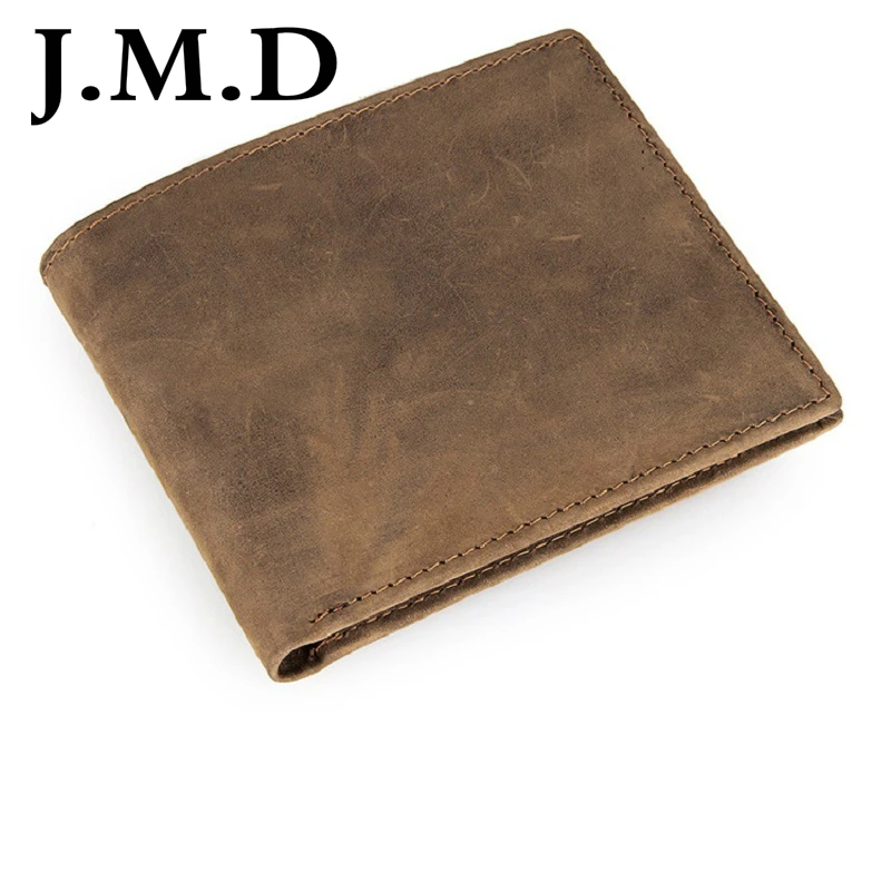 

J.M.D 2019 New Arrival 100% Men's Fashion Leather Wallet Head Layer Cowhide Wallet Long Paragraph Wallet 8015