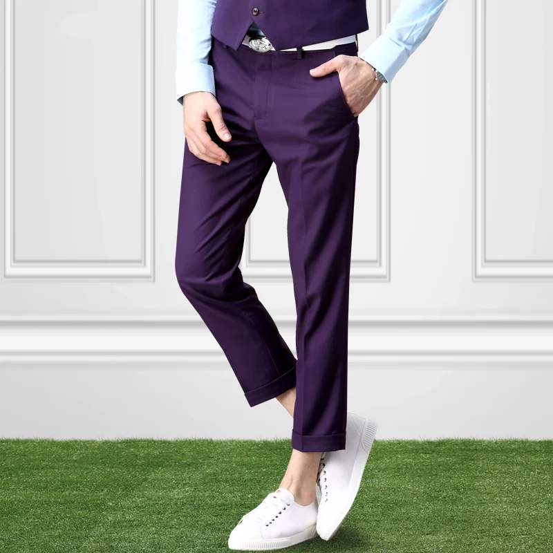 Buy Pre Sale Men Dress Pants Slim Fit Formal Fashion