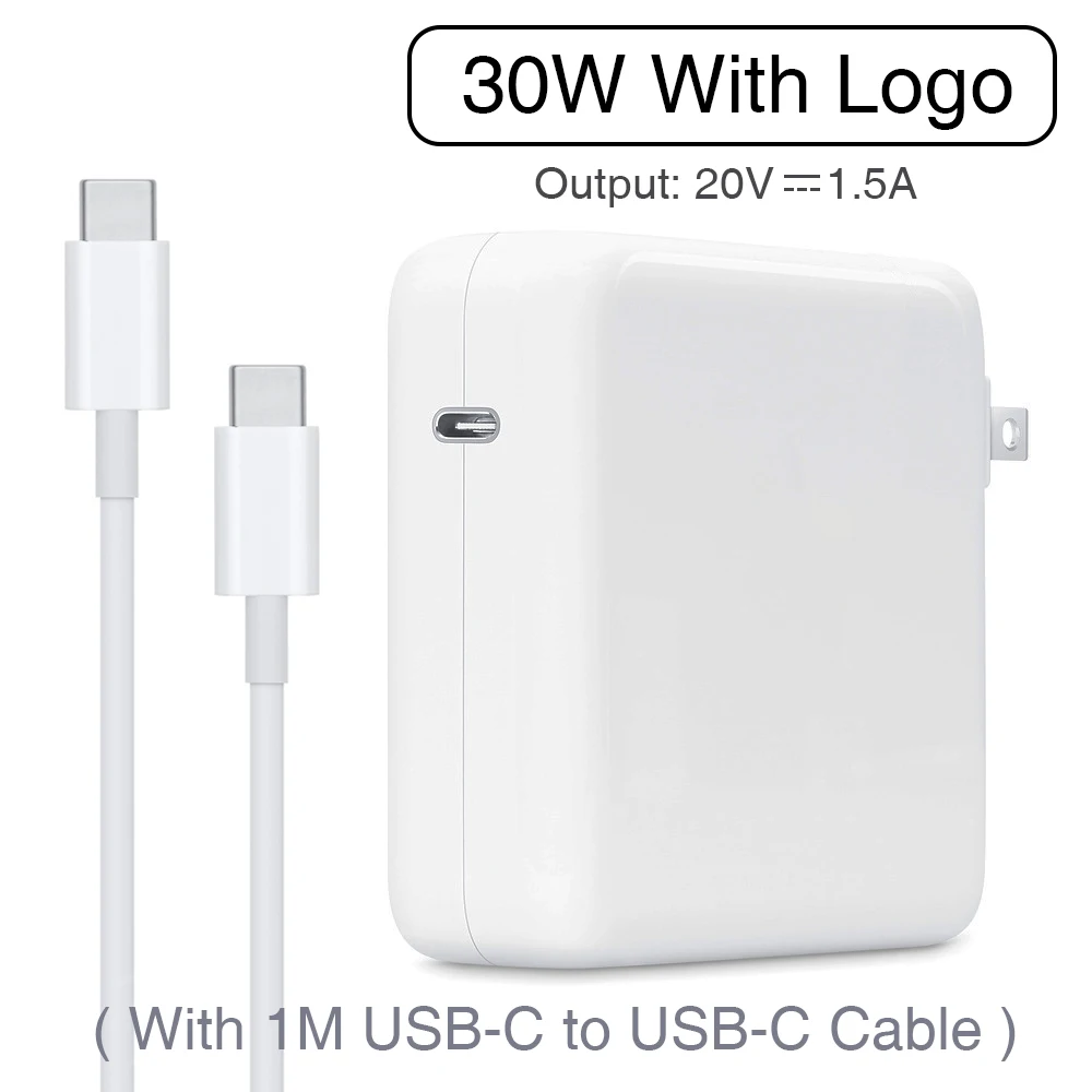 

30W USB-C Power Adapter Type-C PD Fast Charger A1882 For apple Test For Latest Macbook Pro 12-inch A1534 1540 1646 Made in 2015