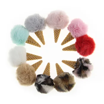 

Min order 20pcs/lot color Leopard print fur decoration resin handmade ice cream diy jewelry garment pendant accessory