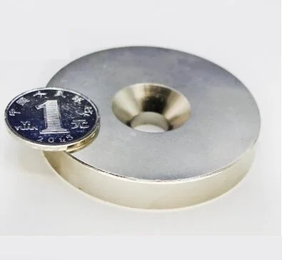 

1pcs Super Strong Round Neodymium Countersunk Ring Magnets 60mm x 10mm Hole:10mm N50 Neodymium Magnet
