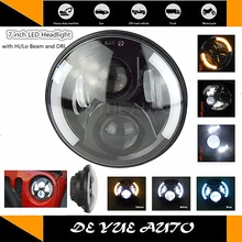 2 шт цена грузовик-Lite 7 дюймов круглый светодиодный комплект фар для Jeep Wrangler CJ TJ JK Harley