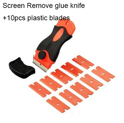 

FEORLO cellphone screen glue Remove knife+10pcs blades Disassemble Clean scraper Polishing shovel OCA Adhesive Car Tools