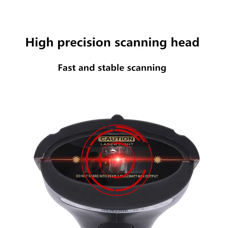 New express bill barcode wired scanning gun qr code/one dimensional barcode retail store goods cashier invoice smart scanner