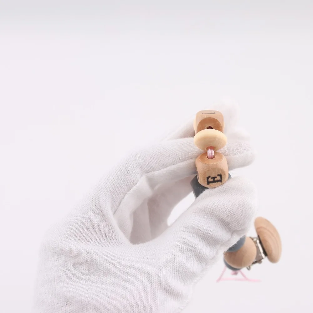 1PC Pacifier Chain Personalised Baby Gifts Customize Baby Name Bink Clip Wooden Teething Pacifier Clip Silicone Beads Chew Toys 1PC Pacifier Chain Personalised Baby Gifts Customize Baby Name Bink Clip Wooden Teething Pacifier Clip Silicone Beads Chew Toys