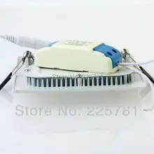 3 Вт квадратный светодиодный панельный светильник с алюминиевым литьем ультра тонкий светильник L90* W90mm AC90-250V 10 шт./лот