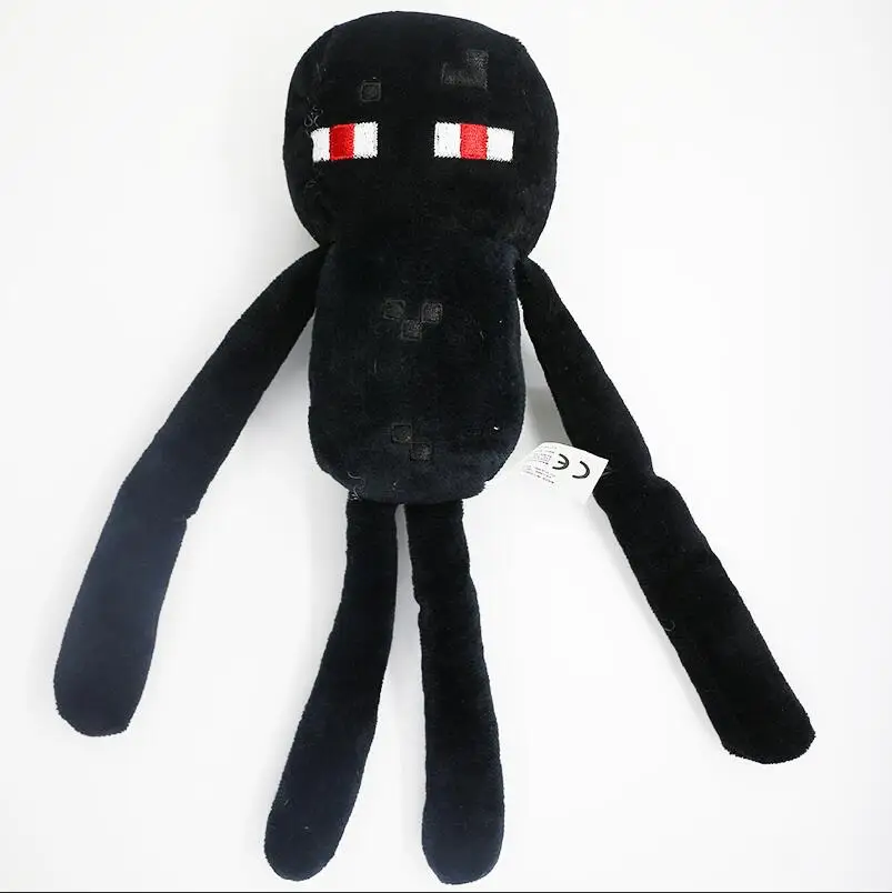 Мин фигурка игрушки 26 см черный супер милый Enderman Кукла мультфильм Плюшевые чучело игрушки для детей рождественские игры подарки