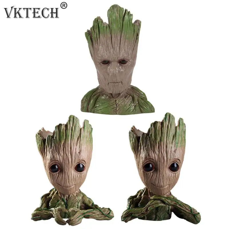 

Flower Pot Baby Groot Flowerpot Planter Action Figures Tree Man Model Toy For Kids Pen Holder Creative Garden Flower Planter Pot
