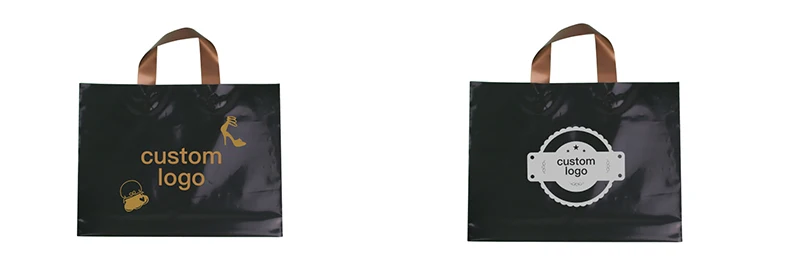 45x45 + 10 см заказной печатный логотип ручка доставка пластик подарочный мешок для моды и продвижение 200 шт