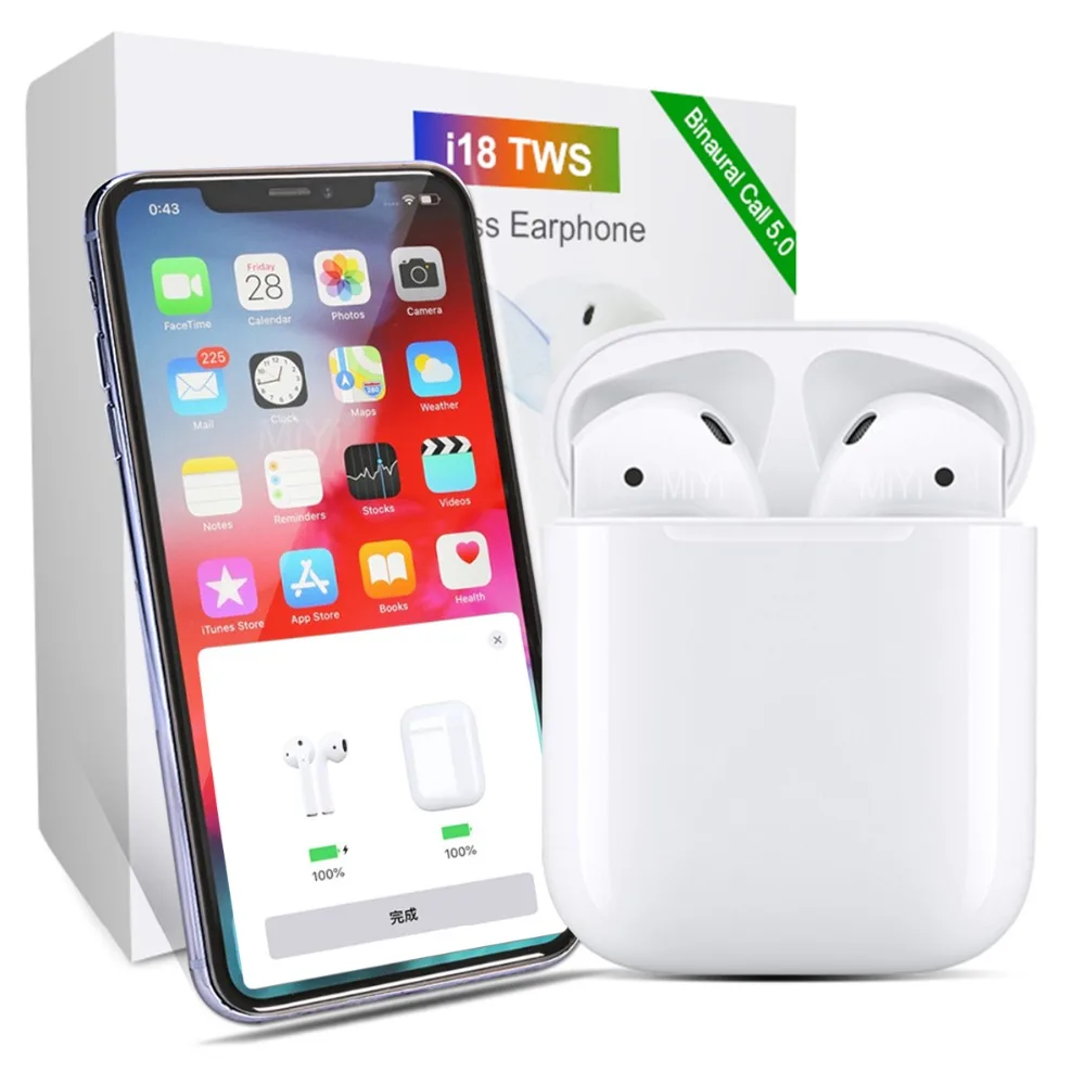 

i18 tws touch bluetooth headsets pk w1 chip 1:1 size LK TE9 LK-TE9 wireless headphone pk i9s i10 i12 tws i20 tws i30 tws XY pods