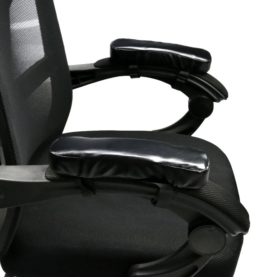 

Enipate 1 Pair PU Leather Chair Armrest Pad Cushion Memory Foam Soft Elbow Pillow for Office Chair Black Arms Rest Cushions