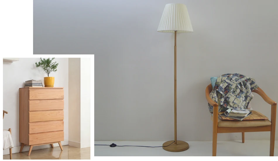 Простой современный торшер, теплый светильник из шелковой ткани, абажур для гостиной, креативный прикроватный Торшер для спальни