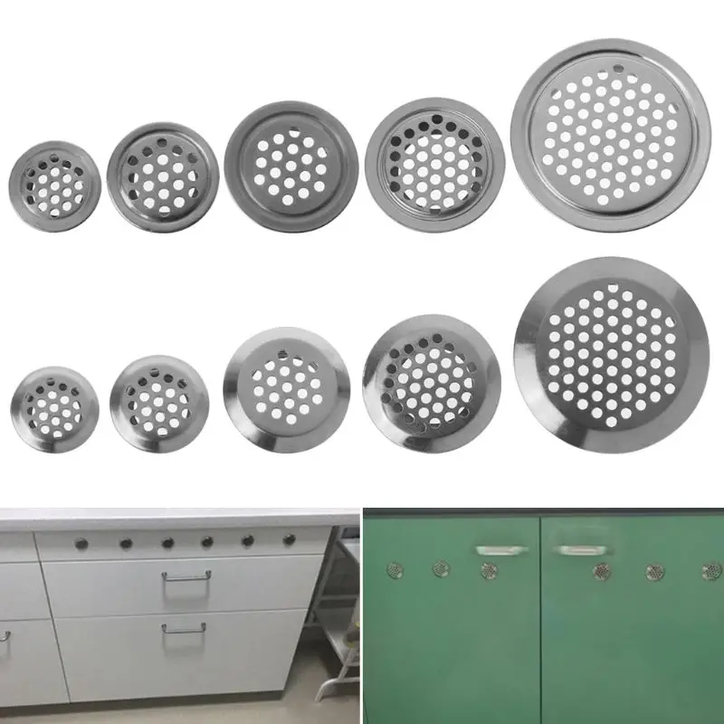 

Stainless Steel Air Vent Hole Ventilation Louver Round Shaped Venting Mesh Holes Flat/Convex surface 19mm 25mm 29mm 35mm 53mm