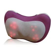 HFR-858-3C HealthForever Brand Four Heat Plastic Balls with DC12V 2A Adopter Shiatsu Neck Lumbar Home&Car Massage Pillow Cushion