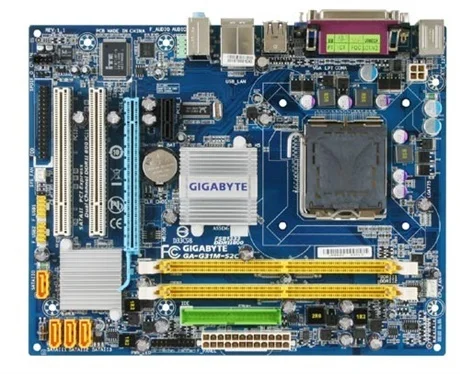 

Gigabyte GA-G31M-S2C Desktop Motherboard G31M-S2C G31 LGA 775 For Core 2 DDR2 4G SATA2 USB2.0 Micro ATX Original Used Mainboard