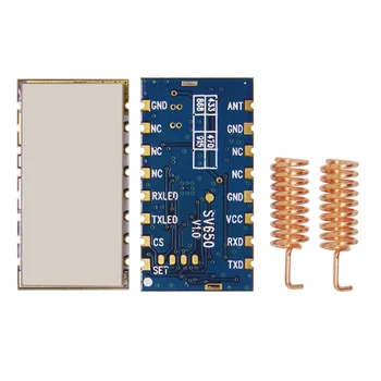 

2PCS SV650-TTL-868 + SW868-TH13 | 3KM Long Range Si4432 Chip 500mW 868MHz TTL Interface Wireless RF Receiver and Transmitter Kit