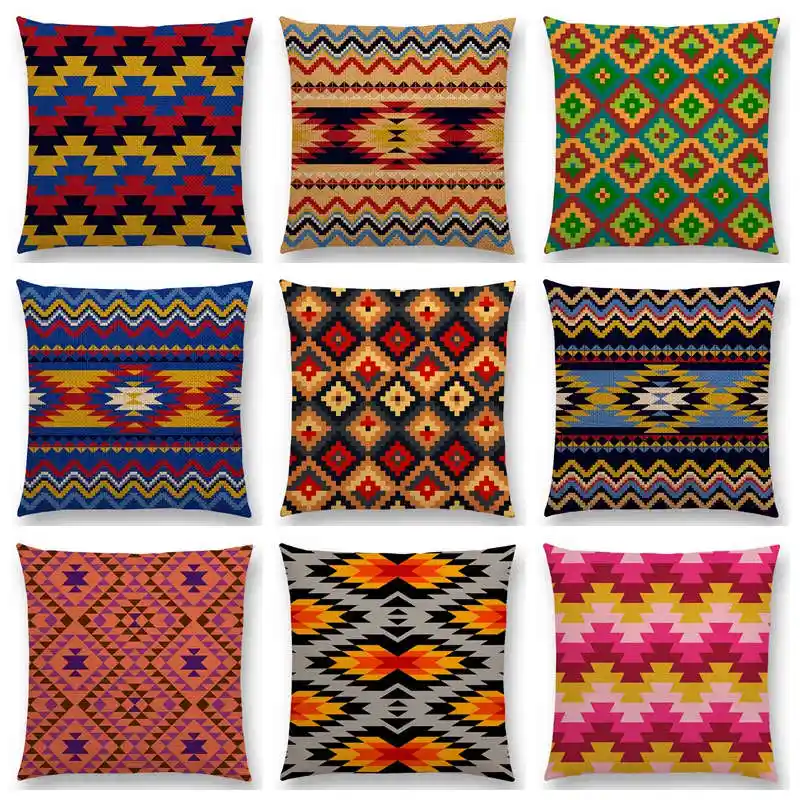 aztec couch pillows