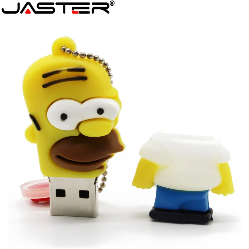 USB флеш накопитель JASTER из мультфильма Симпсоны Гомер Барт 4 ГБ 8 16 32 64 Гб флэш