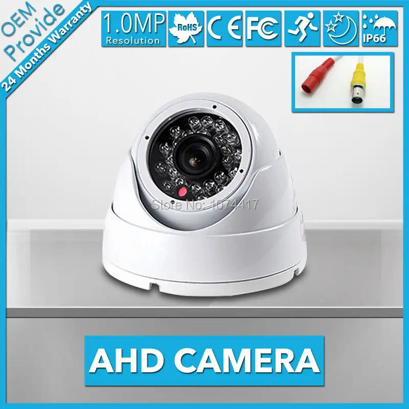 

AHD2410TR-T 2000TVL CCTV Camera CMOS Sensor 1.0MP AHD Camera 720P Indoor / Outdoor Waterproof 3.6/6mm Lens Security Camera