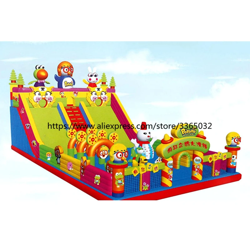 Популярный Уличный Забавный город надувной замок для прыжков детей|bouncy castle|jumping