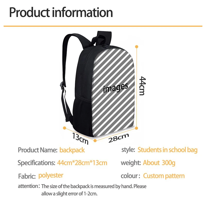 

THIKIN 3Pcs/Set The Witching Hour Witchcraft Black Cat Printing School Bags for Kids Shoulder Bags Girls Large Capacity Book Bag