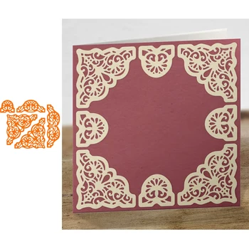 

Lace Corner Edge DIY Card's Border Frame Metal Cutting Dies for Scrapbooking 2019 Paper Craft Stencils Embossing Die