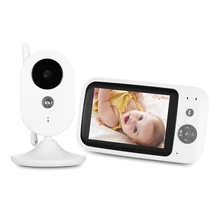 Цифровой Детский телефон камера несколько языков видео Детский Монитор 3,5 дюймов Babyfoon Met камера PK VB603
