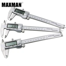 MAXMAN 0-150mm MM/INCH All Stainless Steel High Precision Electronic Digital Vernier Caliper 150MM Measuring & Gauging Tools