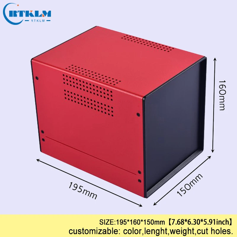Пользовательские Железный корпус металлический проект коробка diy электронная коробка для распределительной коробки профили поставщиков чехол для инструмента 195*160*150 мм