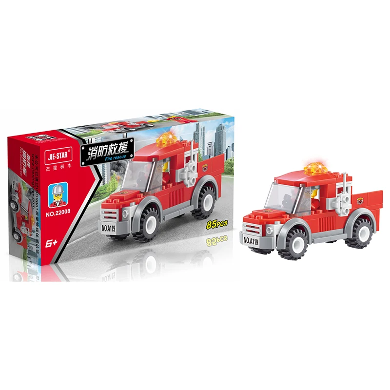 

2017 City Off Road Fire Rescue Blocks 85pcs Bricks Building Blocks Sets Educational Toys For Children Compatible With blocks toy