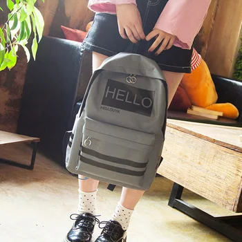 

Fashion letter backpack student bag 2019 new backpack printing tide bag