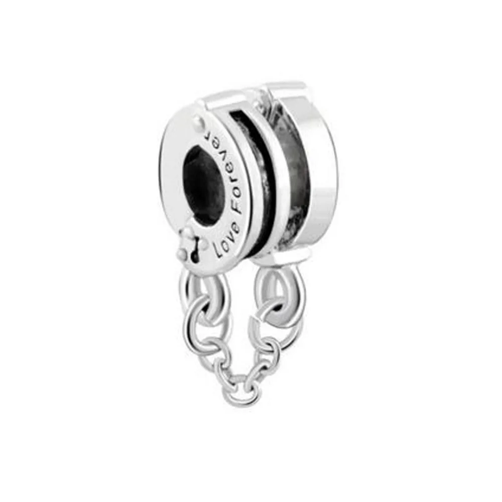 

Free shipping I Love You Forever Handcuffs Charms beads fit Pandora bracelet