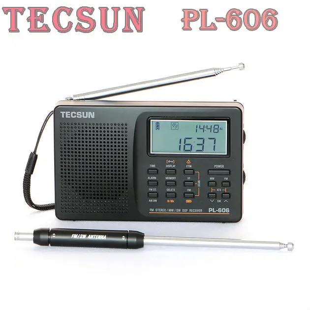 Tecsun Pl-606-цифровой PLL Портативный Радиоприемник FM Стерео/LW/SW/MW DSP Приемник Хороший |