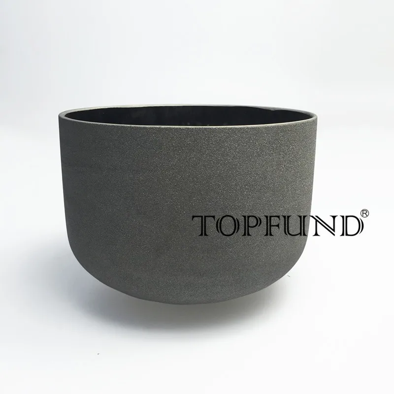 

TOPFUND Platinum Frosted Quartz Crystal Singing Bowl 10" , ABCDEFG Note With Free Mallet and O-Ring